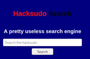 Walkthrough of Hacksudo Search - Vulnhub - Writeup
