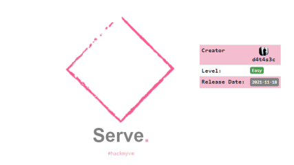 Serve Walkthrough - HackMyVM - Writeup
