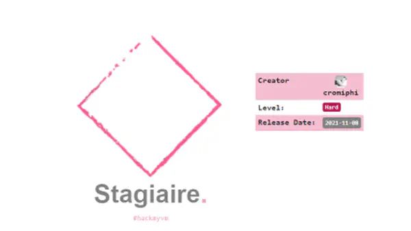 Stagiaire - Writeup - HackMyVM - Walkthrough