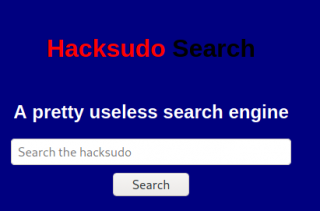 Walkthrough of Hacksudo Search – Vulnhub – Writeup